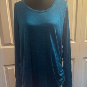 Danskin Teal Long Sleeve Women's Tee
